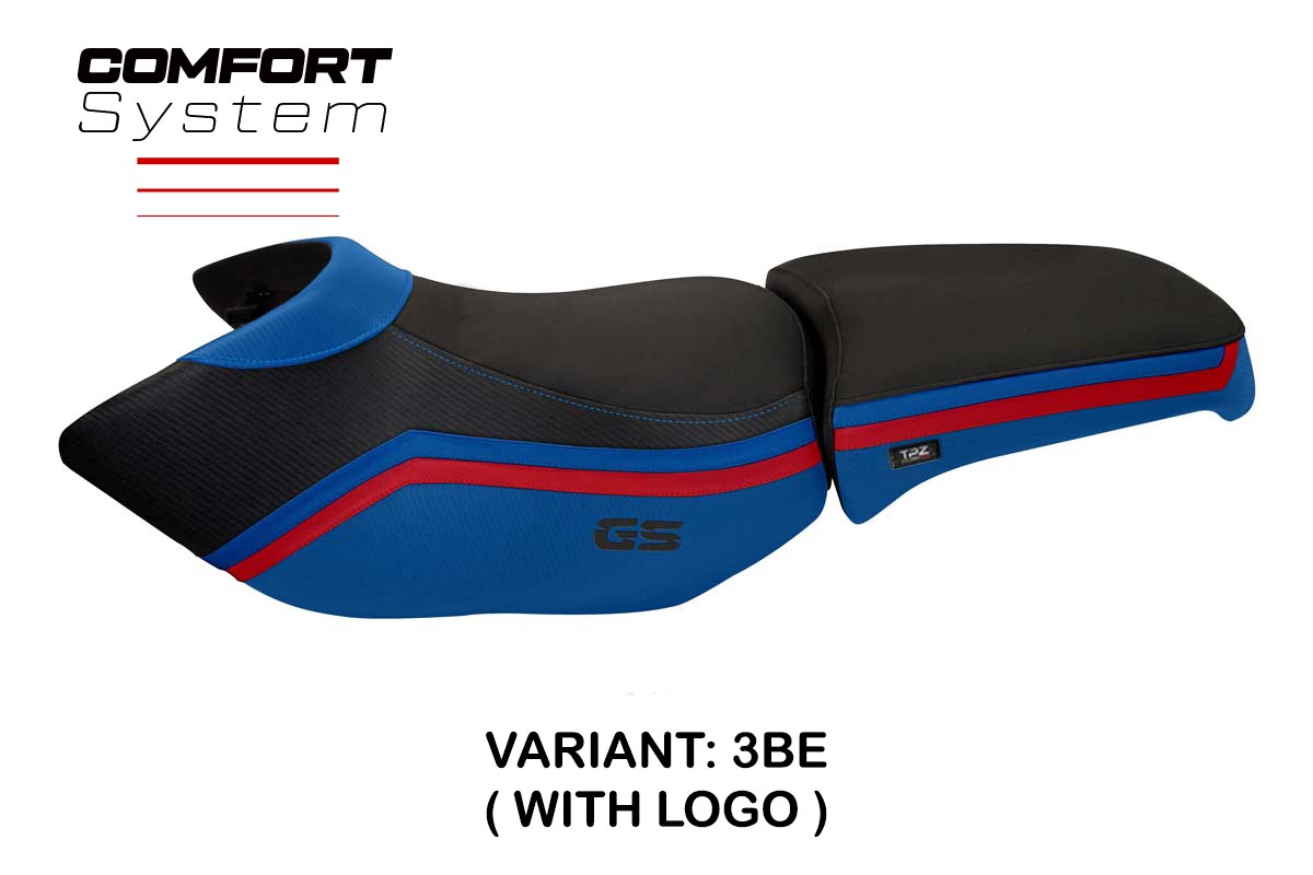 Rivestimento sella TPZ Ionia 1 Comfort Logo blu BMW R1200GS Adventure 2006-2012