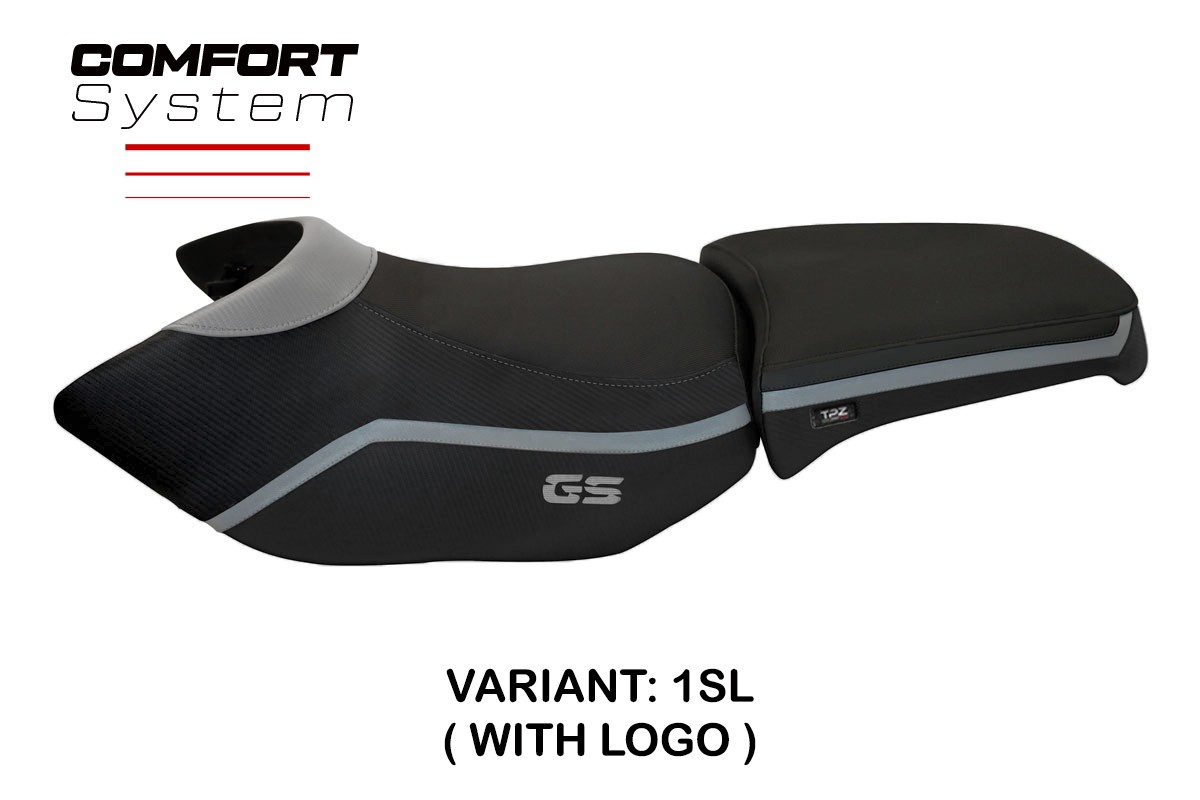 Rivestimento sella TPZ Ionia 4 Comfort Logo argento BMW R1200GS Adventure 2006-2012