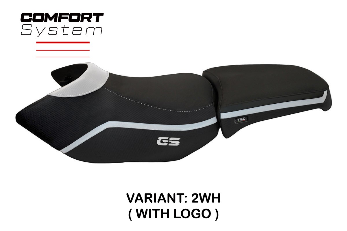 Rivestimento sella TPZ Ionia 4 Comfort Logo bianco BMW R1200GS Adventure 2006-2012