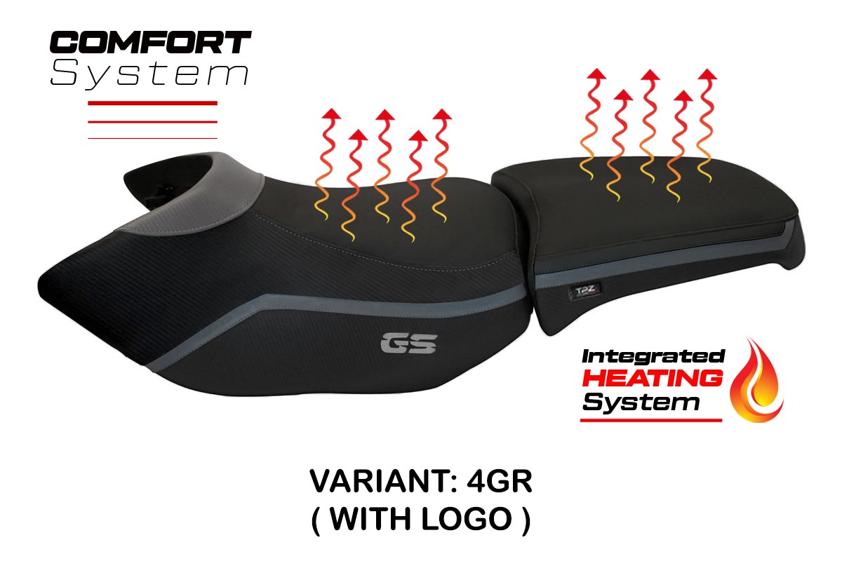 Rivestimento sella riscaldata TPZ Comfort Logo grigio BMW R1200GS Adventure 2006-2012