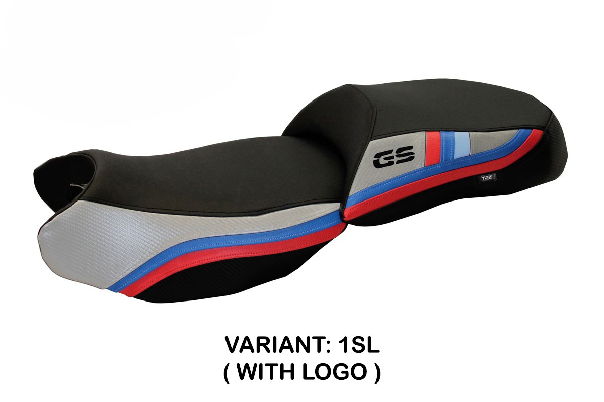 TPZ Exclusive Anniversary silver Saddle covering Logo BMW R1200GS 2013-2018