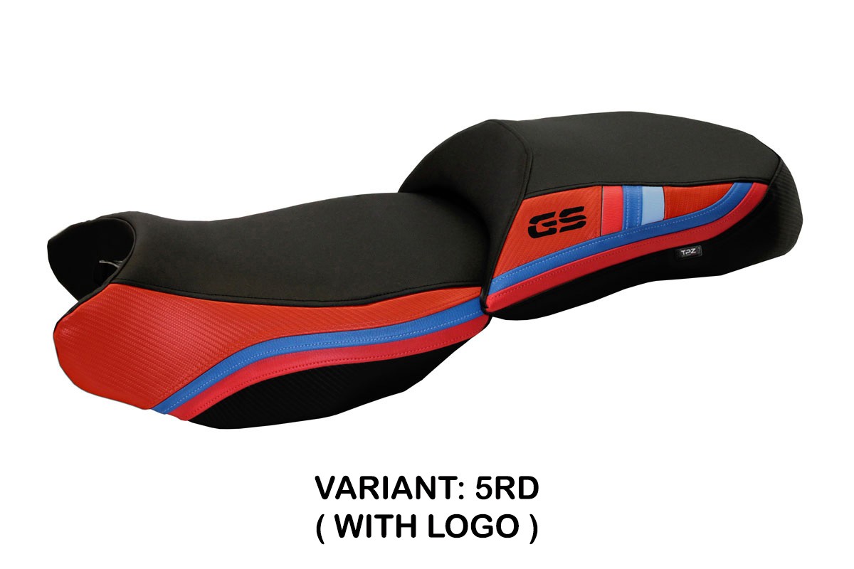 TPZ Exclusive Anniversary red Saddle covering Logo BMW R1200GS 2013-2018