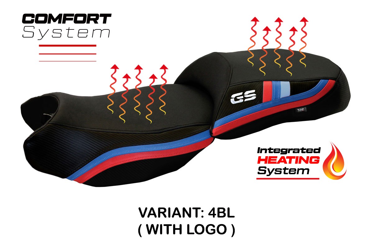 Rivestimento sella riscaldata TPZ Comfort Logo nero BMW R1200GS 2013-2018