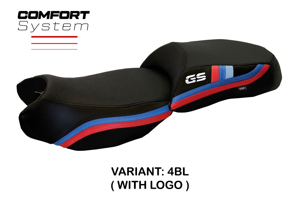 TPZ Exclusive Anniversary Comfort black Saddle covering Logo BMW R1200GS 2013-2018