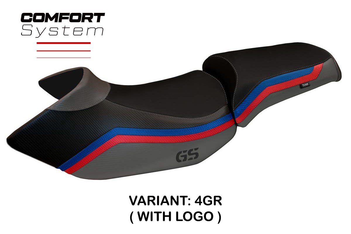 Rivestimento sella TPZ Lione 1 Comfort Logo grigio BMW R1200GS 2005-2012