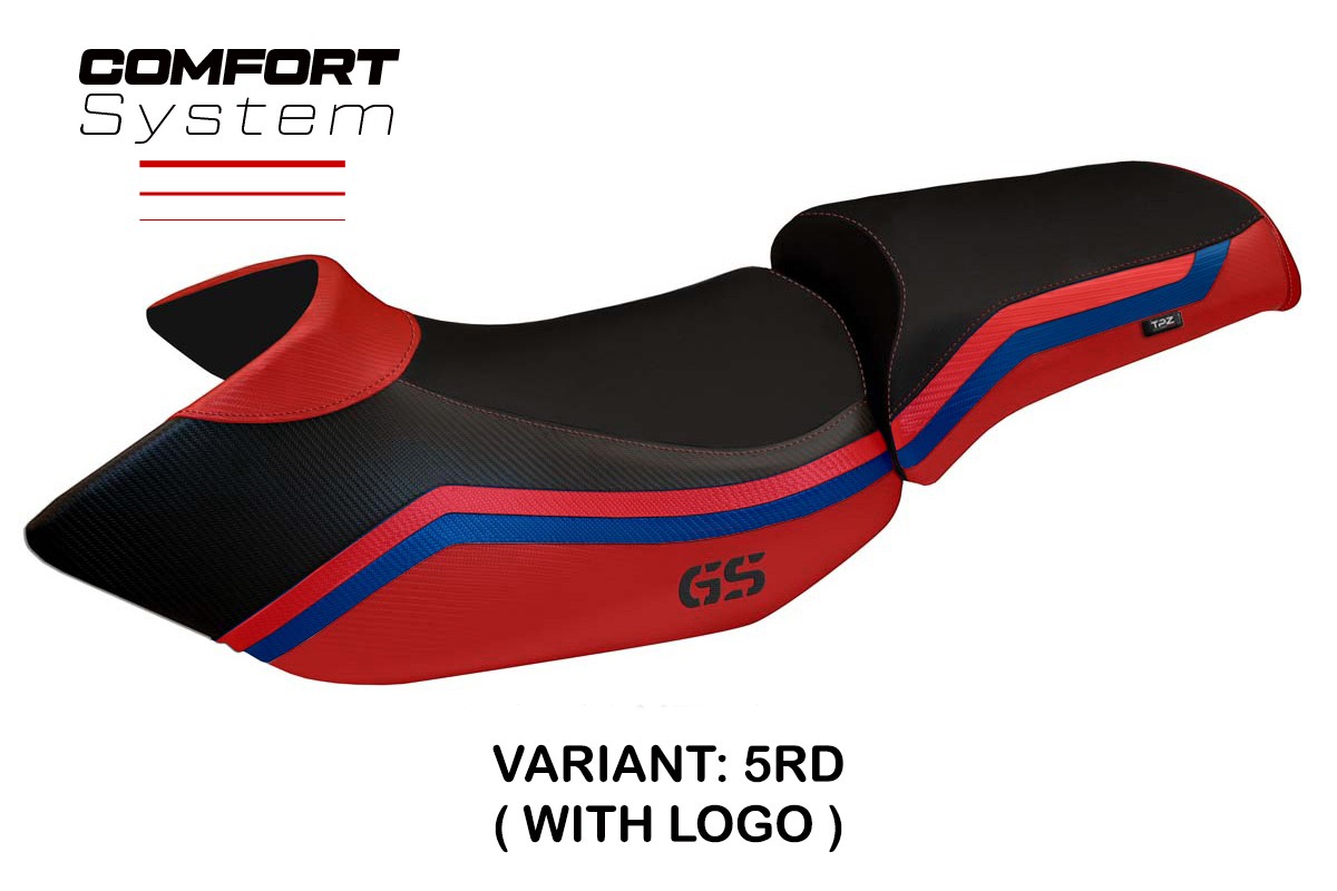 Rivestimento sella TPZ Lione 1 Comfort Logo rosso BMW R1200GS 2005-2012