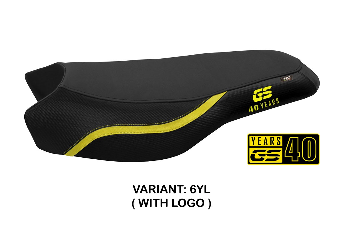 TPZ Bonn 2 yellow Saddle covering Logo BMW R1200/1250GS Rallye 2017-2024