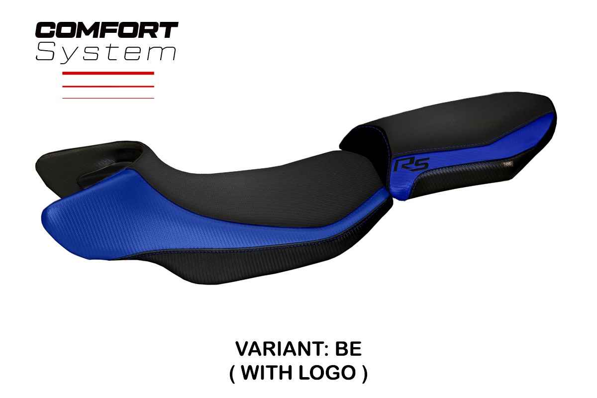 TPZ Aurelia Color RS Comfort blue Saddle covering Logo BMW R1200RS 2015-2019