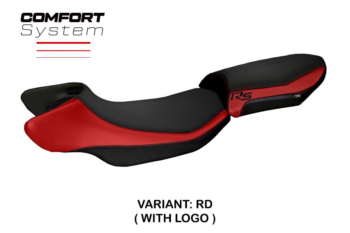 TPZ Aurelia Color RS Comfort red Saddle covering Logo BMW R1200RS 2015-2019