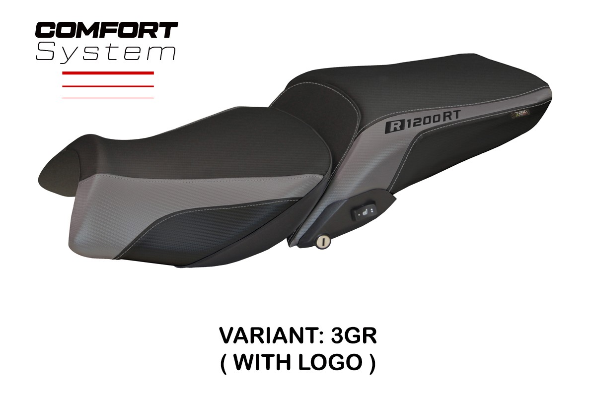 Rivestimento sella TPZ Olbia 1 Comfort Logo grigio BMW R1200RT 2014-2018