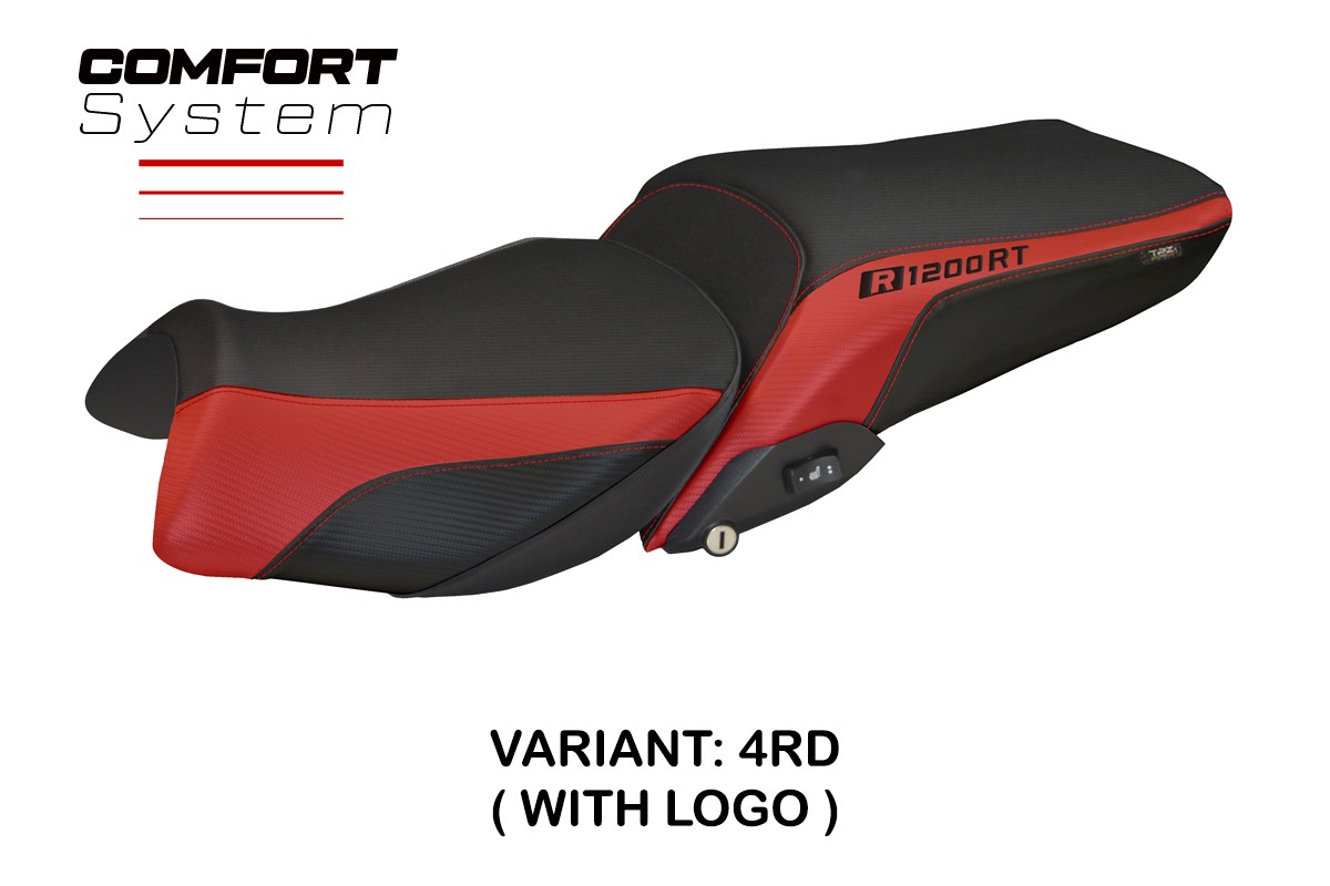 Rivestimento sella TPZ Olbia 1 Comfort Logo rosso BMW R1200RT 2014-2018