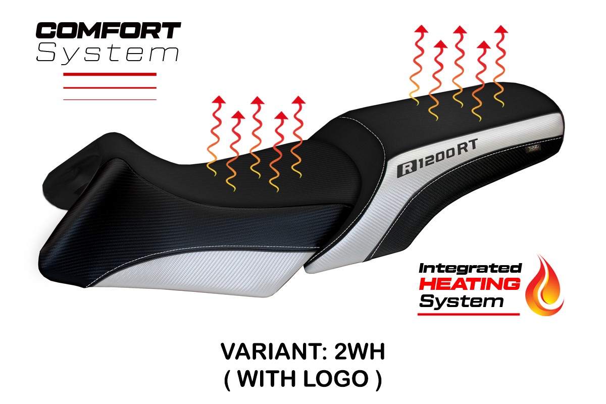 Rivestimento sella riscaldata TPZ Comfort Logo bianco BMW R1200RT 2006-2013