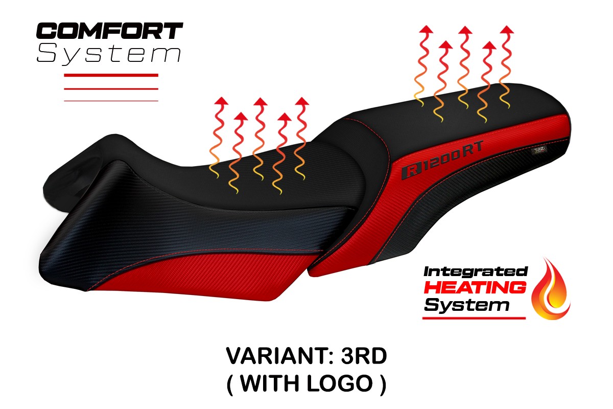 Rivestimento sella riscaldata TPZ Comfort Logo rosso BMW R1200RT 2006-2013