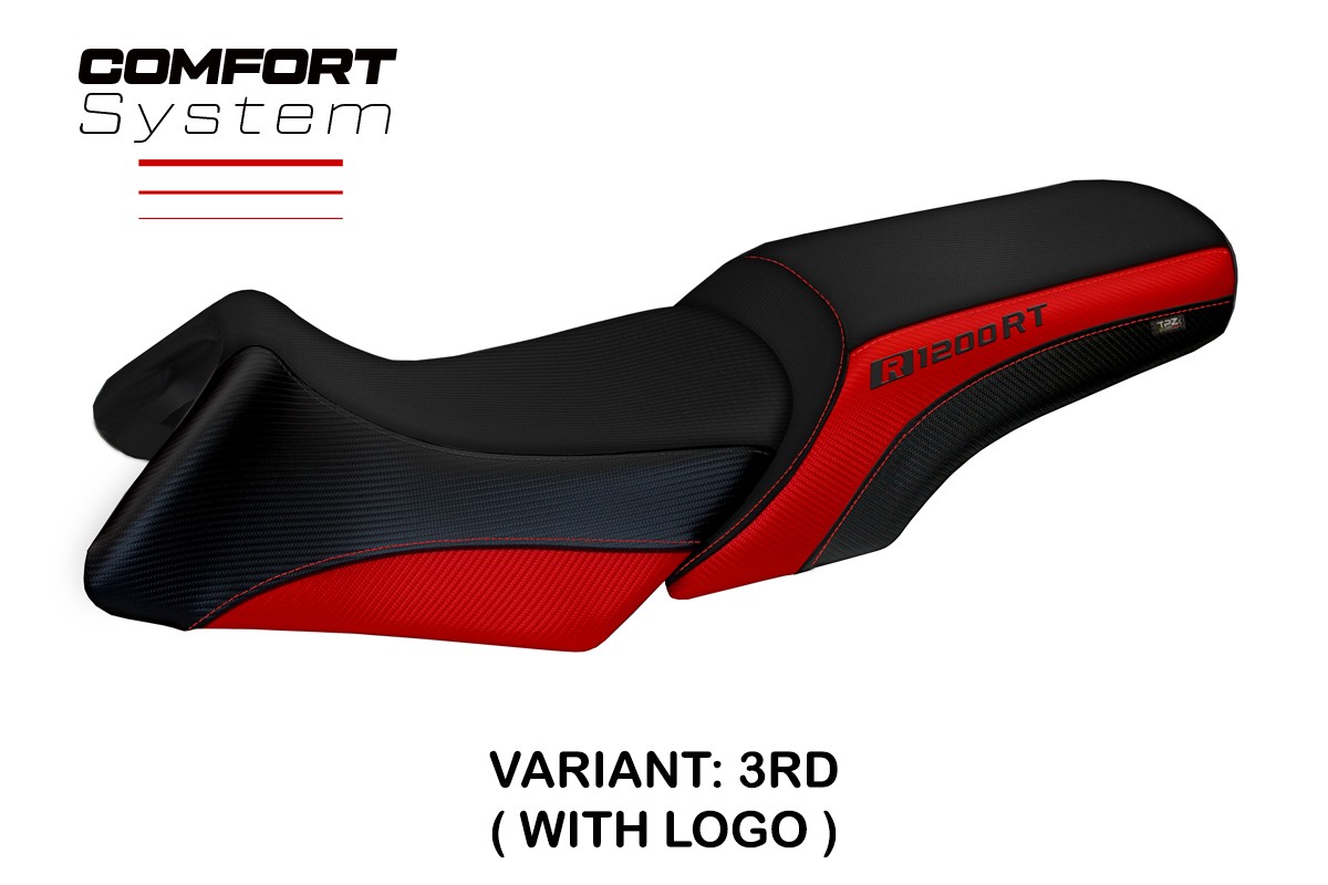 Rivestimento sella TPZ Roberto Comfort Logo rosso BMW R1200RT 2006-2013