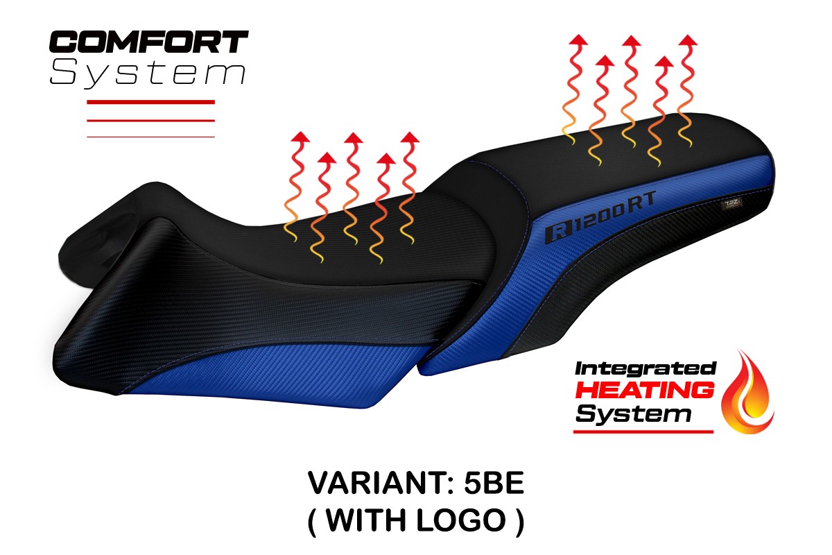 Rivestimento sella riscaldata TPZ Comfort Logo blu BMW R1200RT 2006-2013