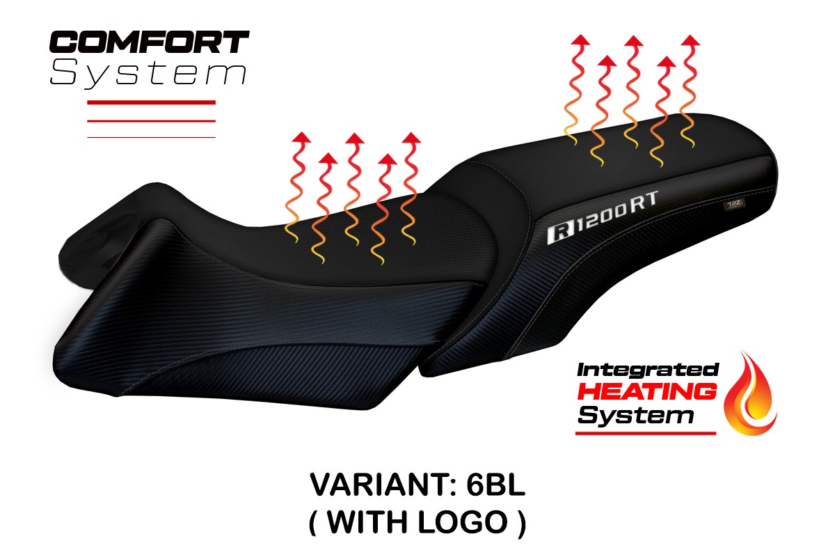 Rivestimento sella riscaldata TPZ Comfort Logo nero BMW R1200RT 2006-2013