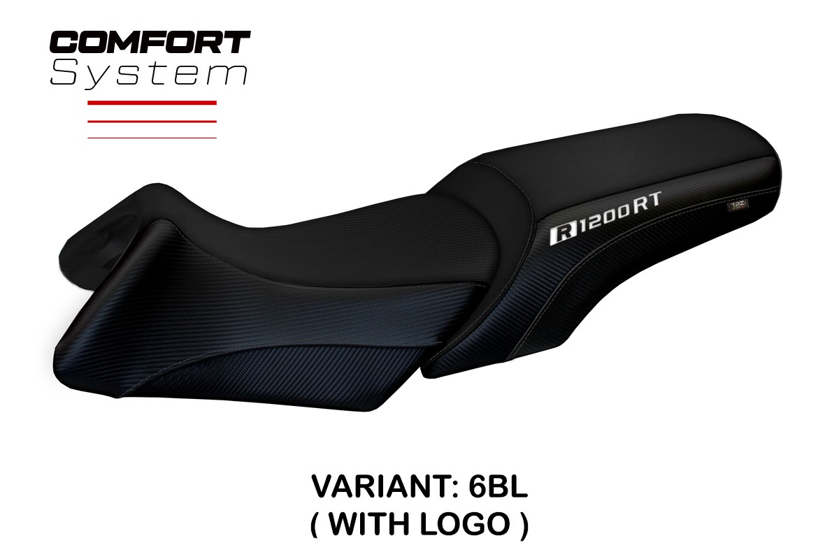 Rivestimento sella TPZ Roberto Comfort Logo nero BMW R1200RT 2006-2013