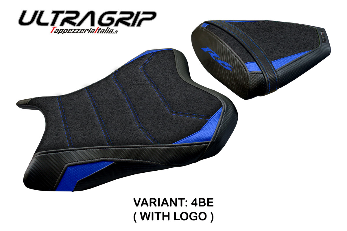 TPZ Aichi Ultragrip blue Saddle covering Logo Yamaha R6 2006-2007