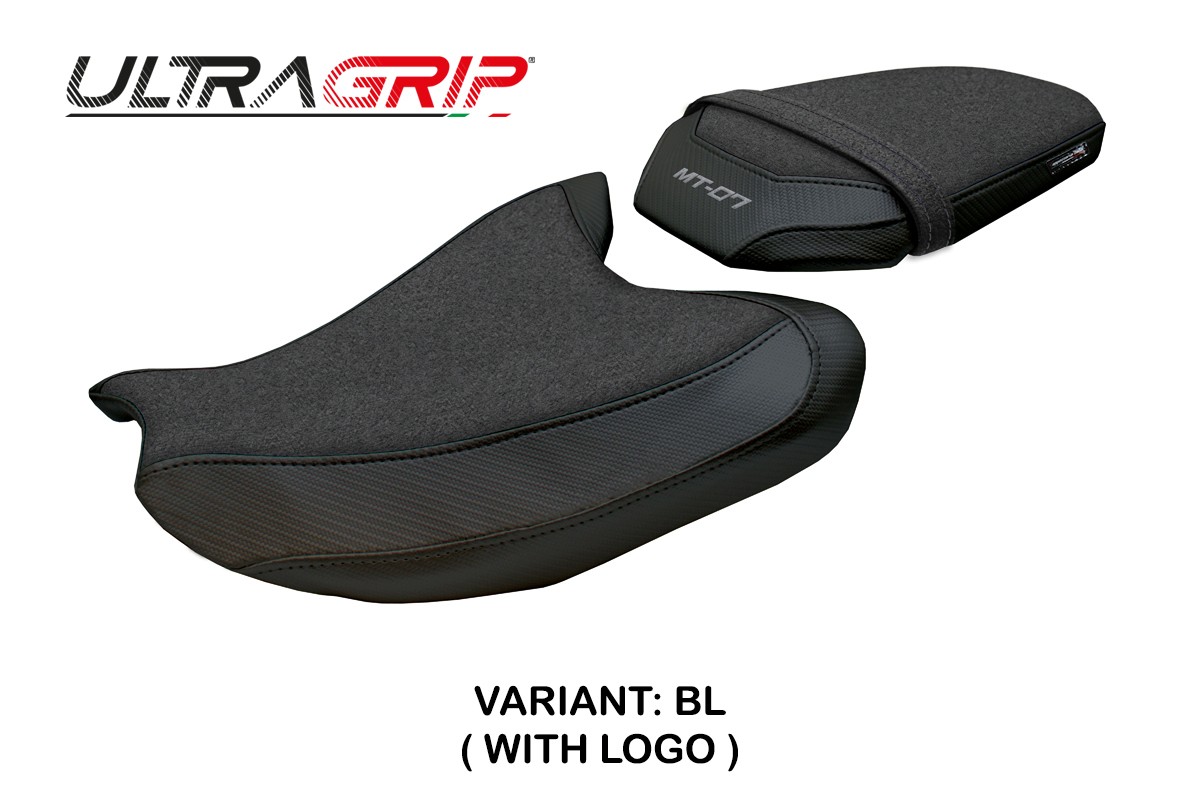 TPZ Fukaya Ultragrip black Saddle covering Logo Yamaha MT07 2025