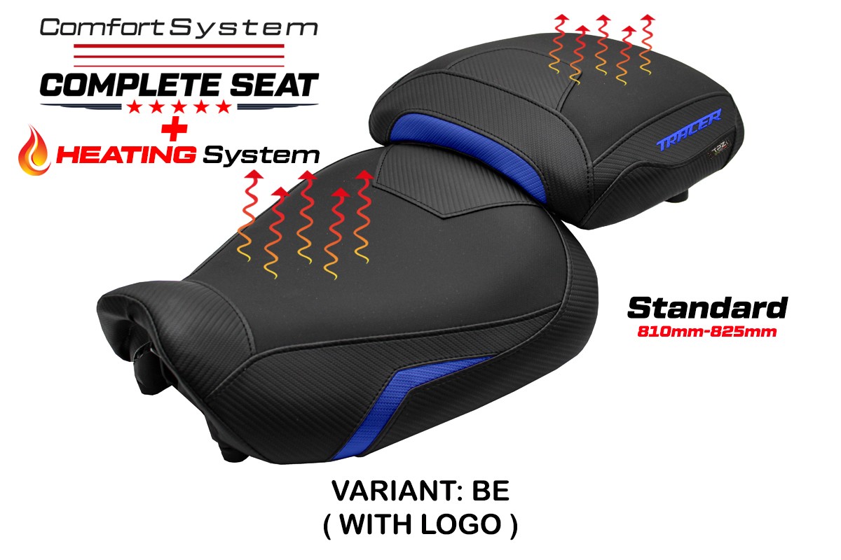 TPZ Naha Comfort blue Complete saddle Logo Yamaha Tracer 9/GT 2021-2024