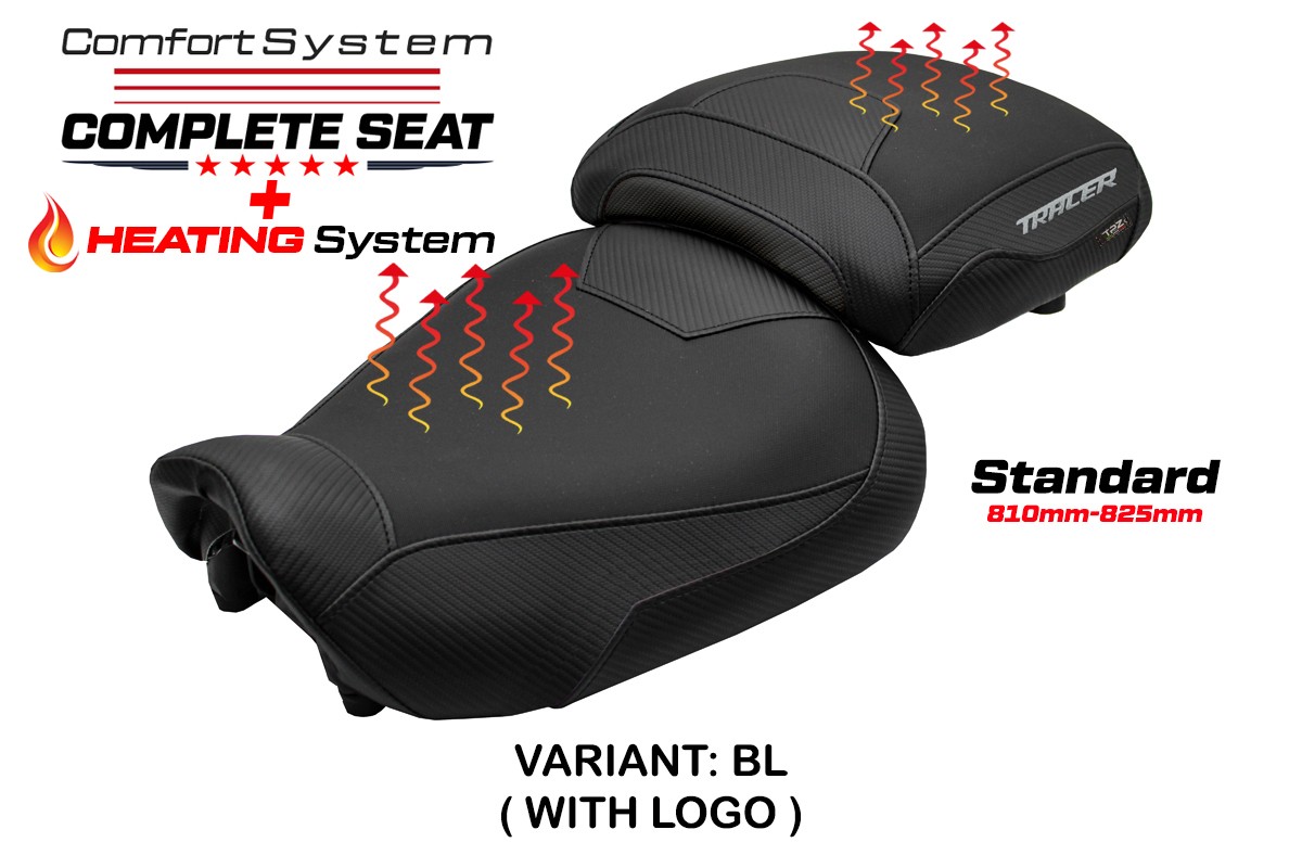 TPZ Naha Comfort black Complete saddle Logo Yamaha Tracer 9/GT 2021-2024