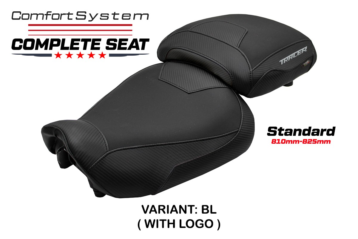 TPZ Naha Comfort black Complete saddle Logo Yamaha Tracer 9/GT 2021-2024