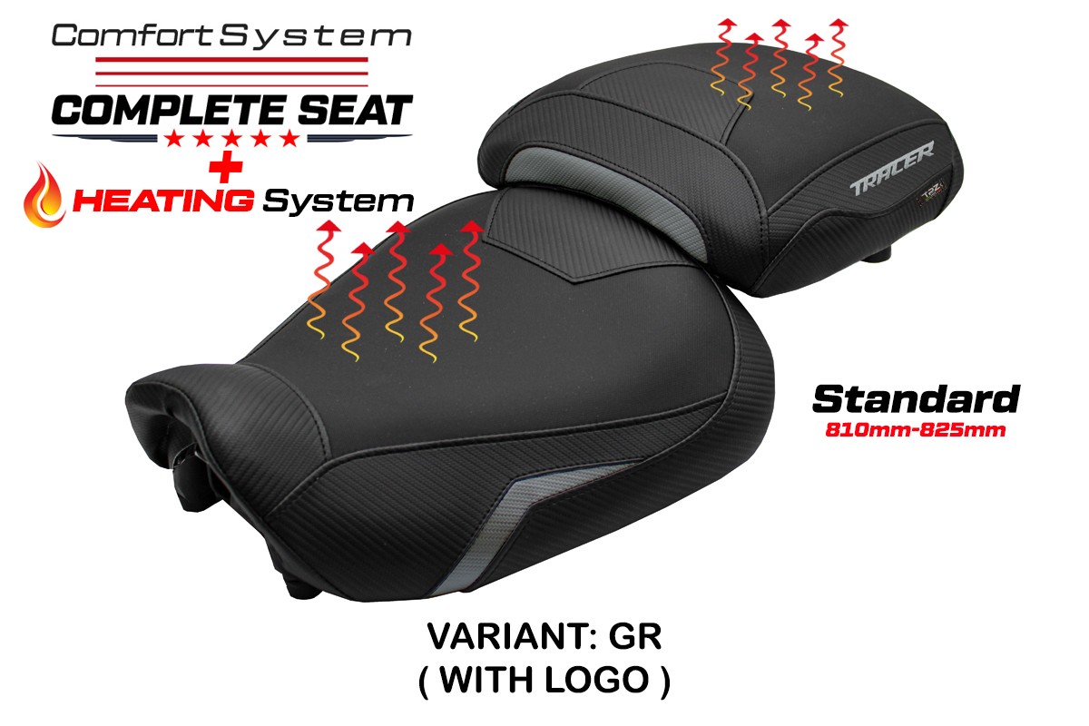 TPZ Naha Comfort grey Complete saddle Logo Yamaha Tracer 9/GT 2021-2024