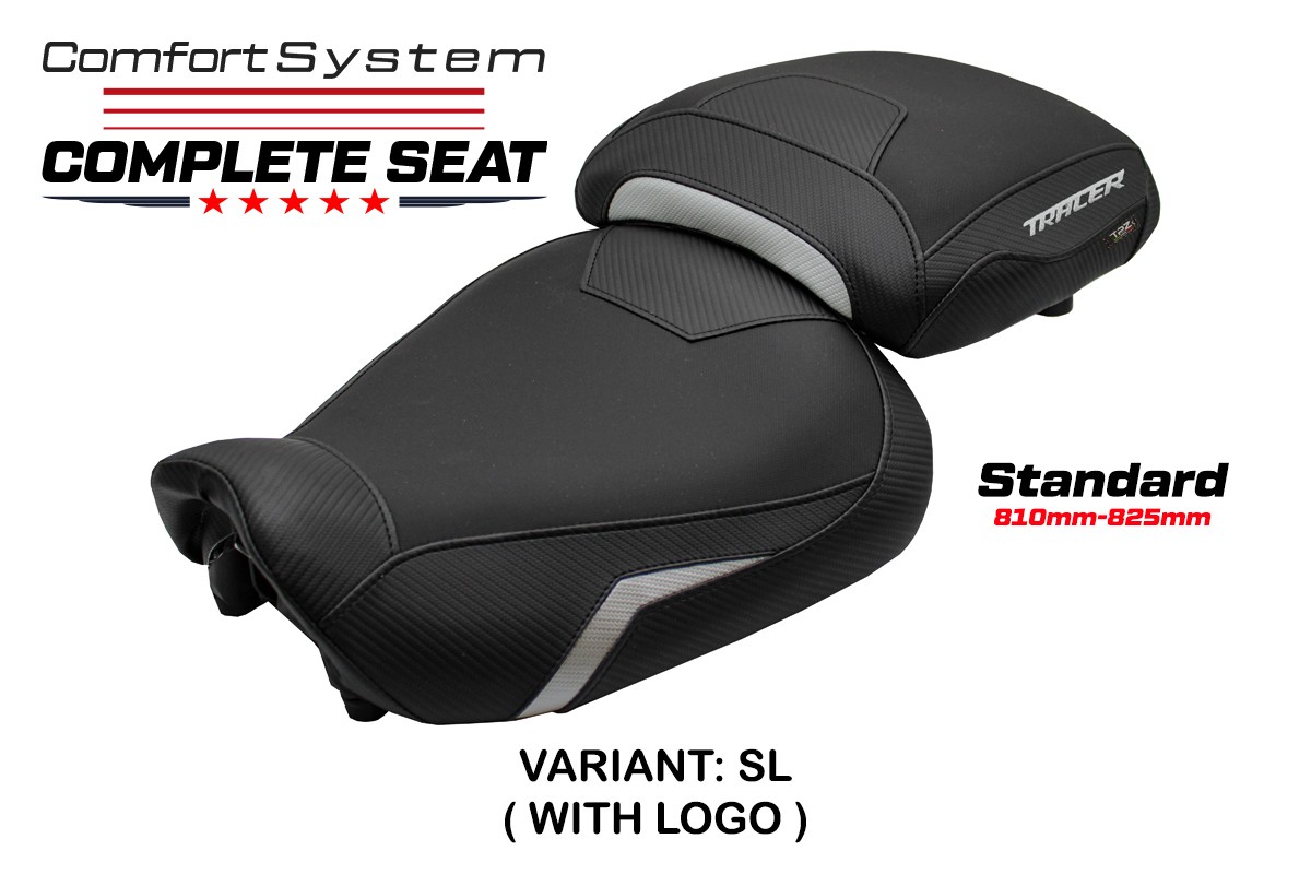 TPZ Naha Comfort silver Complete saddle Logo Yamaha Tracer 9/GT 2021-2024