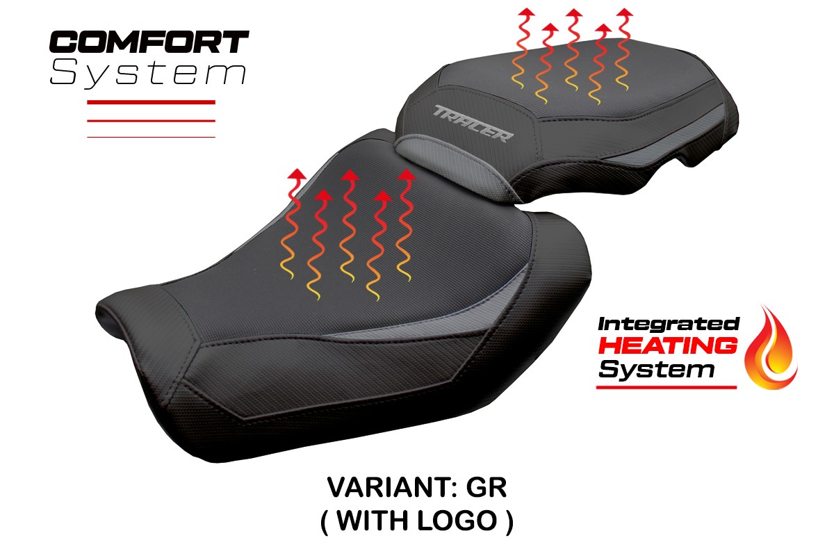 Rivestimento sella riscaldata TPZ Ness Comfort Logo grigio Yamaha Tracer 9/GT 2025