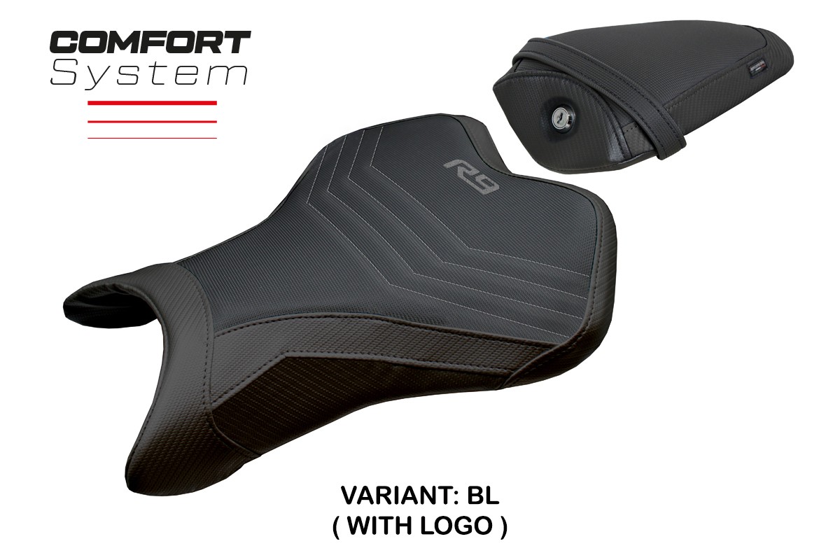 Rivestimento sella TPZ Lida Comfort Logo nero Yamaha R9 2025