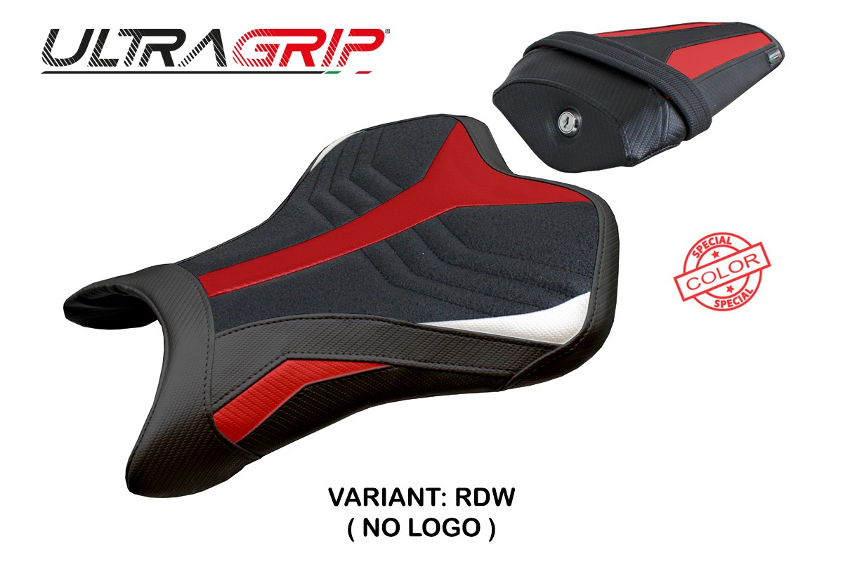 Rivestimento sella TPZ Lida Ultragrip rosso-bianco Yamaha R9 2025