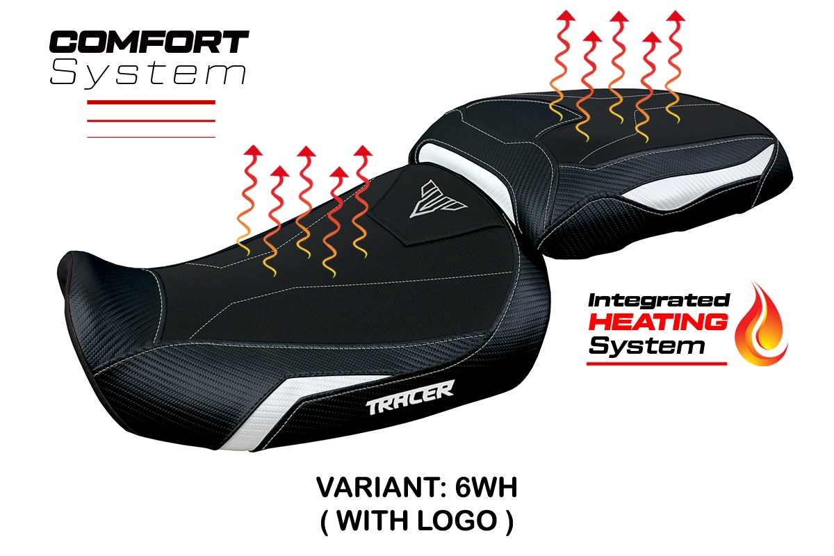 Rivestimento sella riscaldata TPZ Comfort Logo bianco Yamaha Tracer 9/GT 2021-2024