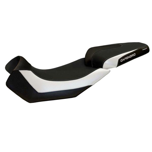 Rivestimento sella TPZ Nuoro 2 Logo bianco Aprilia Caponord 1200 2013-2017