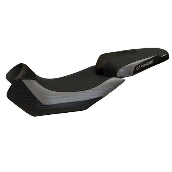 Rivestimento sella TPZ Nuoro 2 Logo grigio Aprilia Caponord 1200 2013-2017