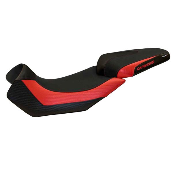 Rivestimento sella TPZ Nuoro 2 Logo rosso Aprilia Caponord 1200 2013-2017