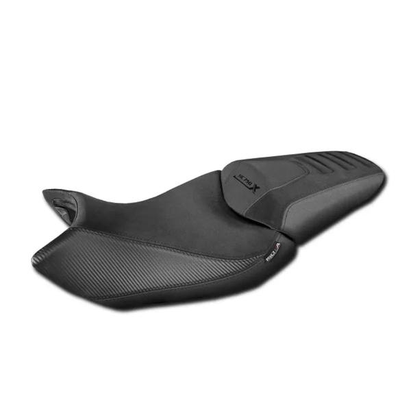 Isotta Triple Black saddle covering Honda NC750X 2014-2024