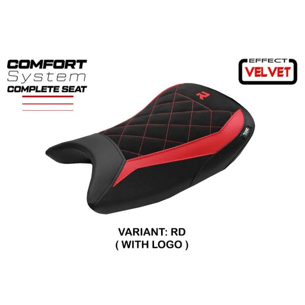 TPZ Bexley Velvet Comfort Red Saddle Logo BMW S1000R 2021-2026
