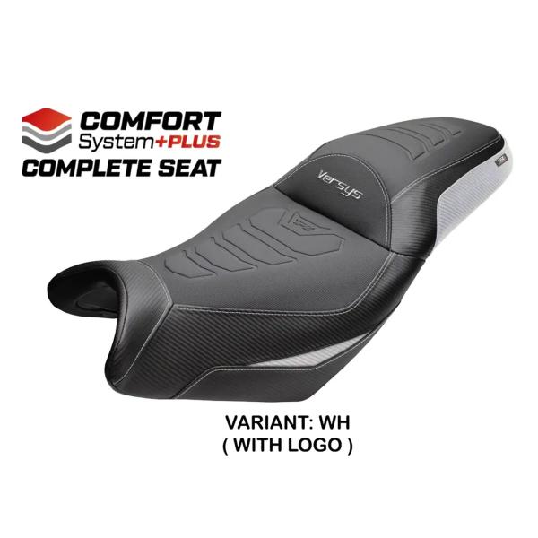 TPZ Gojo Comfort Plus White Saddle Logo Kawasaki Versys 650 2007-2026