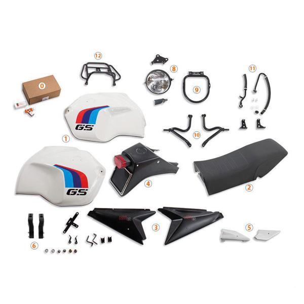 Unit Garage black/white Basic saddle kit BMW R1200GS 2004-2007