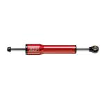 Bitubo Ammortizzatore di sterzo rosso Regolabile: 18 clicks, corsa 60mm, L 222 mm