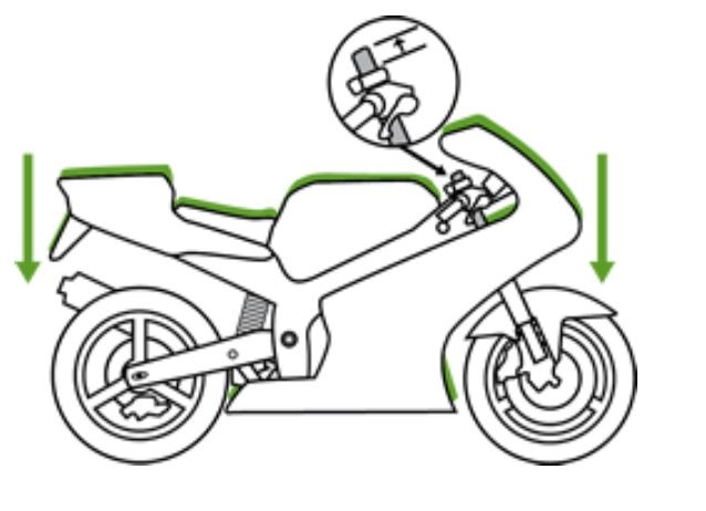 Metisse lowering kit 25mm KTM RC125 2022-2026