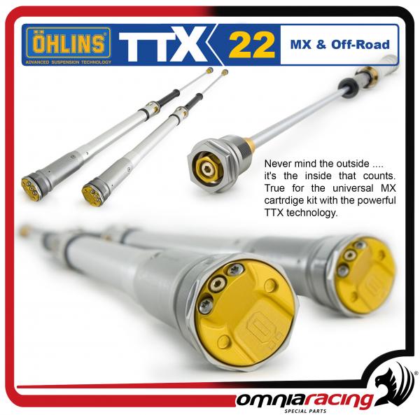 Ohlins TTX22 cartucce Pressurizzate Regolabili Tecnologia TTX per KTM EXC / EXC-F 2012 12>14>