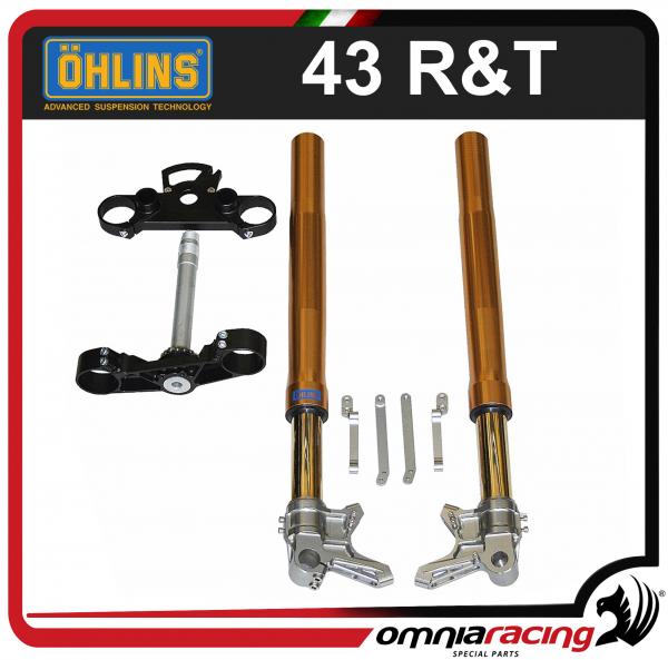 Kit forcella Ohlins FGRT 43 con piastre e distanziali per Yamaha T Max 530 2012>2014