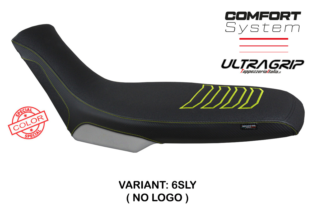 TPZ Boras Comfort Special Silver-yellow Saddle covering Aprilia Tuareg 660 2021-2025