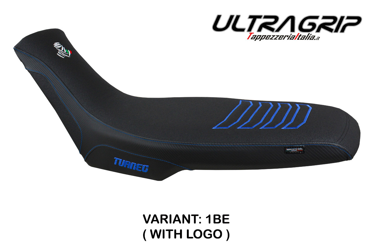 TPZ Boras Ultragrip blue Saddle covering Logo Aprilia Tuareg 660 2021-2025