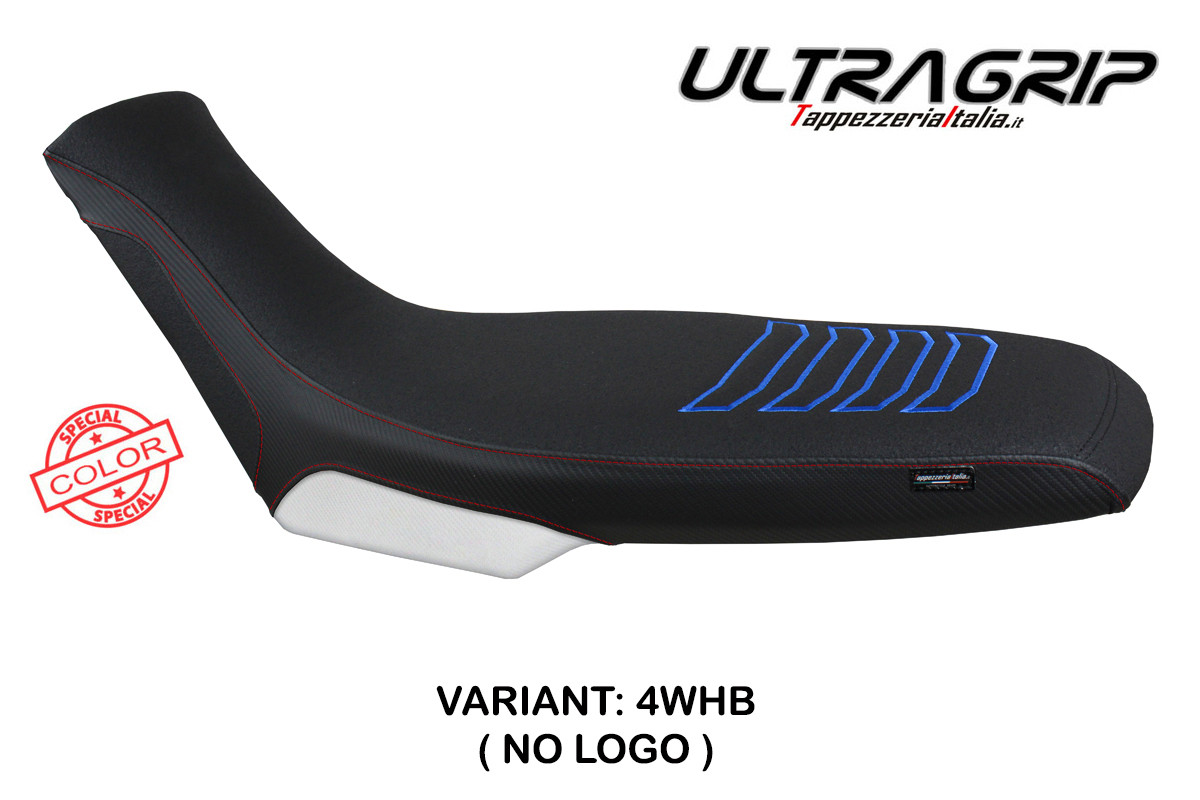 TPZ Boras Ultragrip Special white-blue Saddle covering Aprilia Tuareg 660 2021-2025