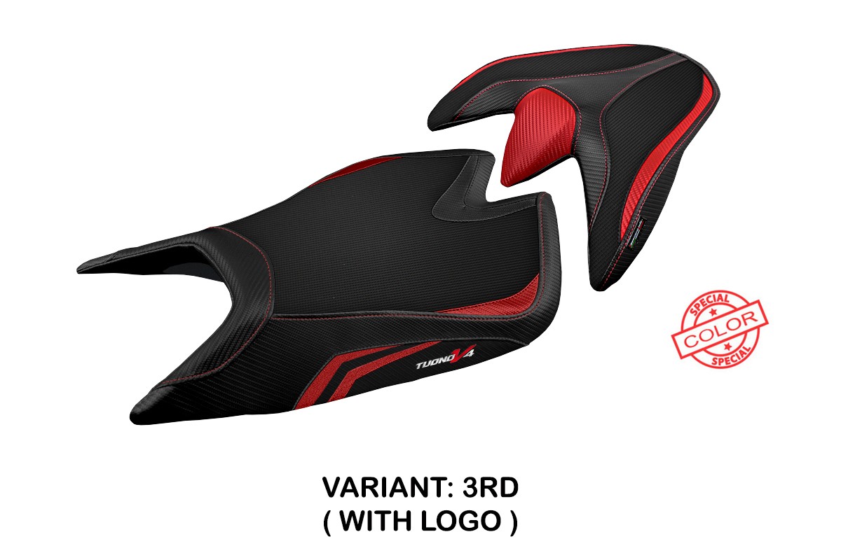 Rivestimento sella TPZ Zuera Logo Special rosso Aprilia Tuono V4 2021-2025
