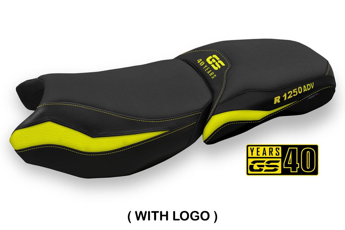 Rivestimento sella TPZ Gignese Logo giallo BMW R1250GS Adventure 2019-2024