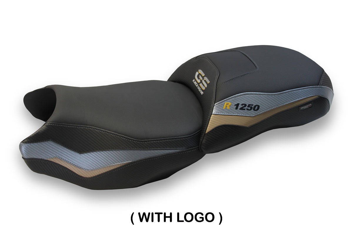 TPZ Herat grey-gold Saddle covering Logo BMW R1250GS 2019-2023