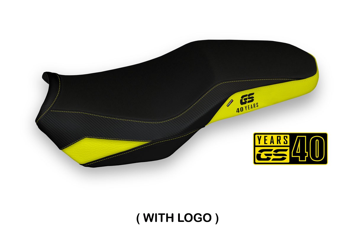 Rivestimento sella TPZ Offida Logo giallo BMW F750GS/F800GS/F850GS 2018-2025
